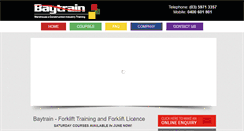 Desktop Screenshot of forklifttrainingcentre.com.au