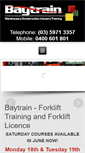 Mobile Screenshot of forklifttrainingcentre.com.au