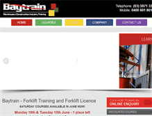 Tablet Screenshot of forklifttrainingcentre.com.au